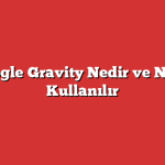Google Gravity Nedir ve Nasıl Kullanılır